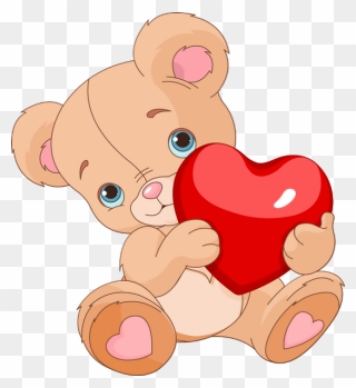 ♥ Ours Png, Tube Saint Valentin - Valentine Animated Valentine Teddy Bear Clipart