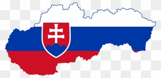 World,flag,slovakia - Slovakia Flag Map Png Clipart