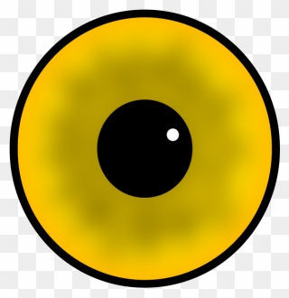 Yellow Human Eye Iris And Pupil Vector Image - 光盘 设计 Clipart