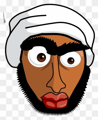 Angry Arab Man Cartoon Clipart