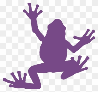 Frog Silhouette Clip Art - Frog Silhouette - Png Download