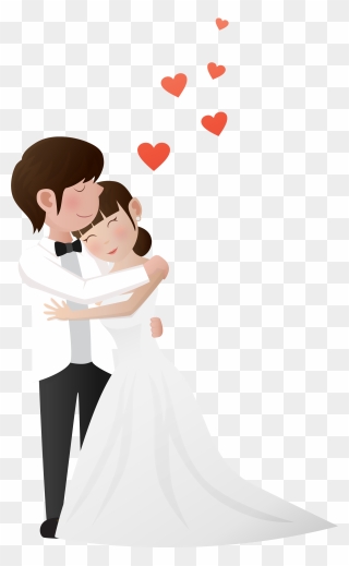 Wedding Couple Romance - Birthday Wishes For My Love In Hindi Clipart
