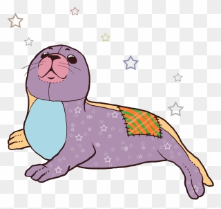 Manatee Clipart Easy - Embroidery - Png Download