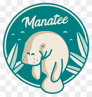 Manatee Bags - Illustration Clipart