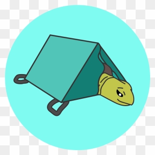 A Sea Turtle On A Stretcher That Snuggles It With Velcro Clipart