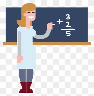 Blue,human Behavior,angle - Math Teacher Clipart Transparent Background - Png Download