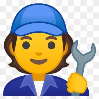 Mechanic Emoji Clipart - Emoji - Png Download