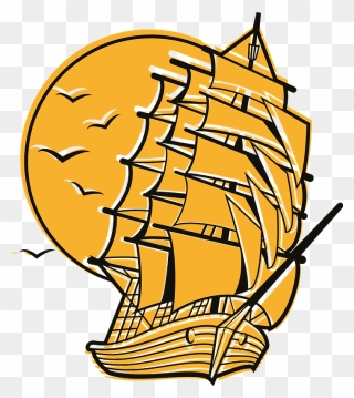Old Ship Clipart - Png Download