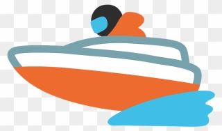 Speedboat Emoji Clipart - Speed Boat Emoji - Png Download