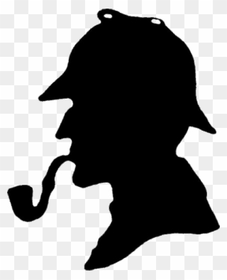 Sherlock Holmes Silhouette - Sherlock Holmes Silhouette Png Clipart