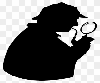 Detective Magnifying Glass Icon Clipart