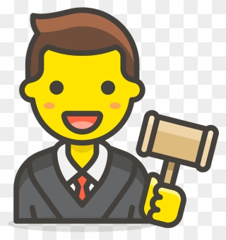 Man Judge Emoji Clipart - Office Worker Png Transparent Png