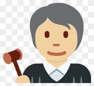 Judge Emoji Clipart - Clip Art - Png Download