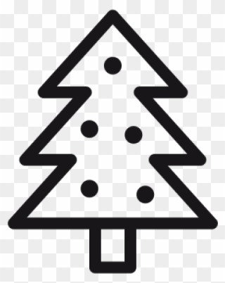 Christmas Tree Outline - Christmas Tree Clipart