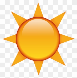 Sun Emoji Png - Sun Emoji Transparent Background Clipart