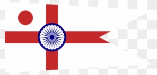 Commodore Of The Indian Navy Rank Flag - Indian Navy Rank Flag Clipart