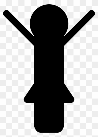 Woman With Arms Raised Up Comments - Fun Symbol Clipart