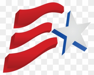 Free Clipart Of A Fourth Of July Star And American - Transparent The Stars And Stripes - Png Download