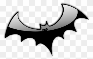 Halloween H 9 Graphic Black And White - Halloween Bat Shower Curtain Clipart