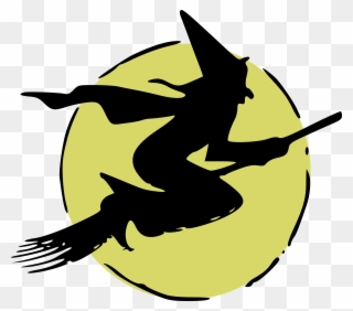 Witch Free Png Image - Witch On A Broom Clip Art Transparent Png