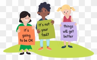 Bullying Is Not Ok Kids Helpline Health And Wellness - Not Your Fault Clipart - Png Download