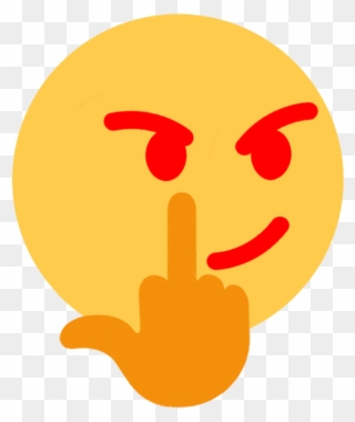 Yellow Orange Smile Emoticon - Emoji Angry Fuck U Clipart