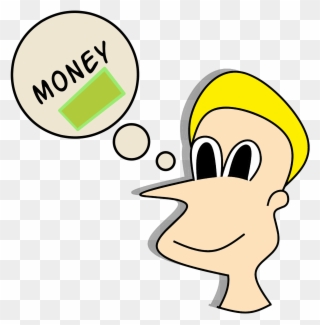 Thinking About Money Clipart