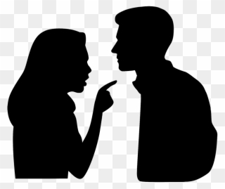 Argument Divorce Enabling Family - Wife And Husband Silhouette Clipart