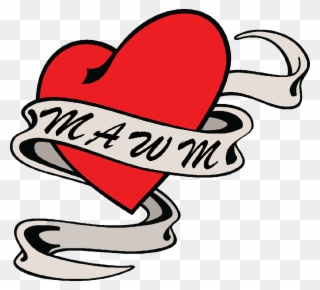 Mawm - Heart Ribbon Tattoo Designs Clipart