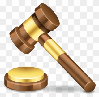 Court Hammer Png Clip Art Transparent Stock - Judge Hammer No Background