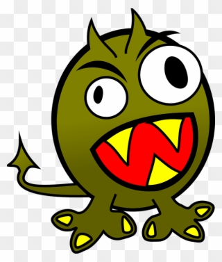 Creature Clipart Yellow Monster - Clipart Monster - Png Download