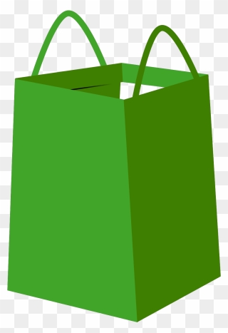 Vector Graphics - Green Shopping Bag Png Clipart