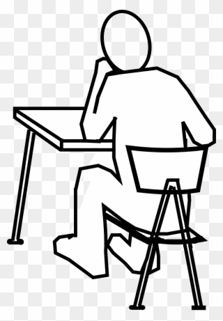 Increased Blood Pressure, High Blood Sugar, Excess - Person Sitting In A Chair Drawing Clipart