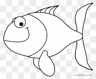 Png Transparent Download Fish Outline Clipart Clipartblack - Clip Art Black And White Fish