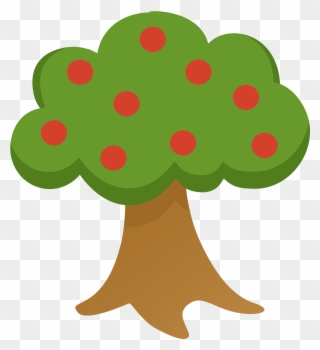 Apple Tree Clipart - Arboles De Granja Animados - Png Download