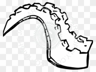 Tail Clipart Alligator - Alligator Tail Clipart Black And White - Png Download