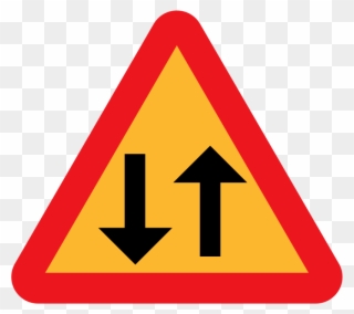 Free Vector Arrowup Arrowdown Directional Sign Clip - Дорожный Знак Две Стрелки - Png Download