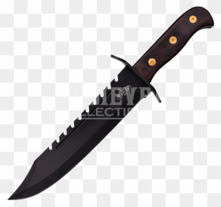 Bloody Saw Png - Bowie Knife With Saw Clipart