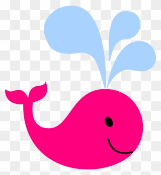Anchor Clipart Pink Baby Whale - Pink Baby Whale Clipart - Png Download