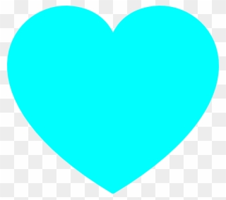 Blue Heart Clip Art - Light Blue Love Heart - Png Download