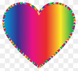 Multi - Different Colors Heart Clipart - Png Download