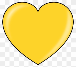 Golden Hearts Cliparts - Imagenes De Corazones Amarillos - Png Download