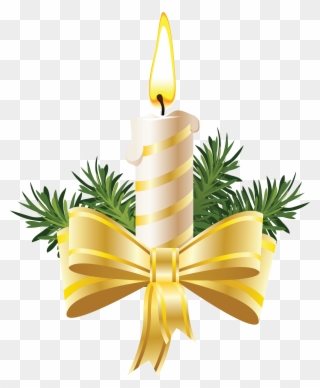 Clip Art Christmas Candles - Png Download