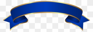Blue And Gold Banner Clipart