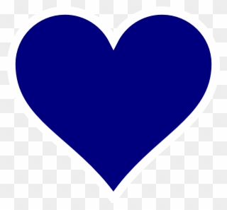 Dark Blue Heart Png Clipart