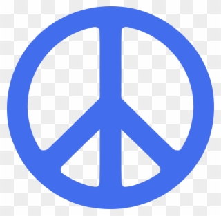Peace Signs Clip Art Clipart Panda - Blue Peace Sign Clip Art - Png Download