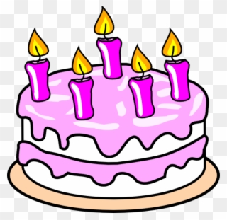 Birthday Cake Clip Art Free - Coloring Picture Of Cake - Png Download