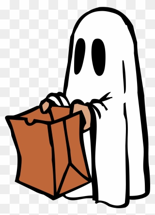 Clip Art Ghost - Trick Or Treat Ghost - Png Download