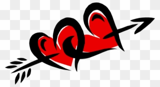 Heart With Arrow Clipart Free - Love My Friends Name - Png Download