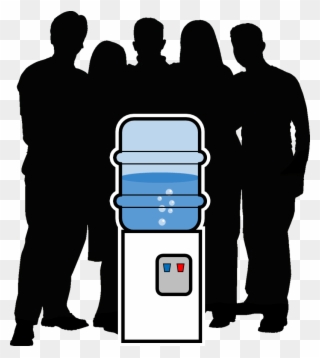 Clip Art Transparent Water Cooler Allaboutlean Com - Meeting At The Water Cooler - Png Download